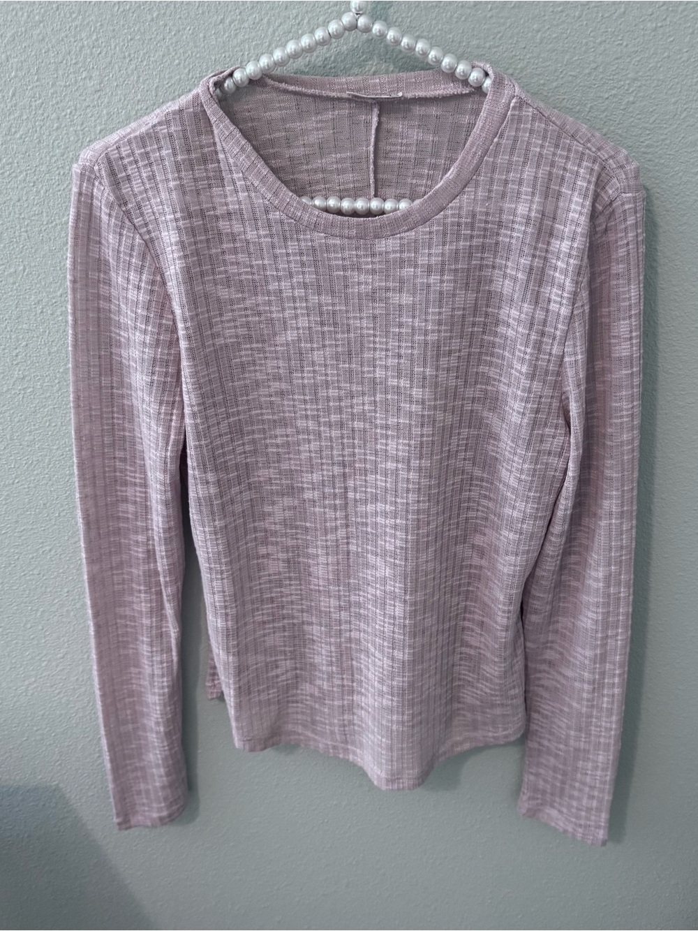 Free People Long Sleeve Crewneck Top - Cream